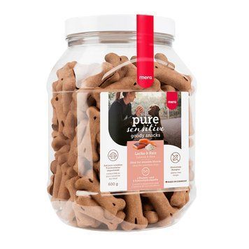 Mera good snacks pure sensitive Lach & Reis снеки для чутливих собак із лососем та рисом, 600 гр 059178 - 9118 фото
