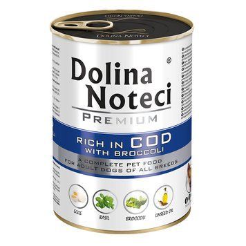 Корм конс.Dolina Noteci Premium для собак з тріскою та брокколі, 400 гр DN 400 (670) фото