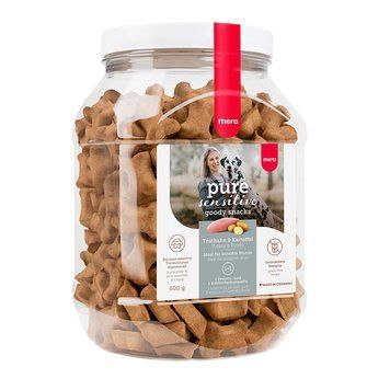 Mera good snacks pure sensitive Truthahn & Kartoffel снеки для чутливих собак із індичкою та картоплею, 600 гр 059278 - 9218 фото