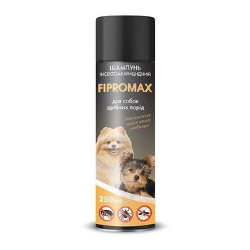 Шампунь SUPREMO FIPROMAX від бліх (з пропоксуром) для собак дрібних порід, 250 мл НФ-00002025 (F-022) фото