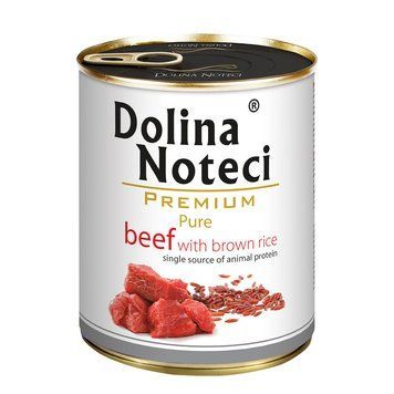 Консерва Dolina Noteci Premium Pure для собак алергіків з яловичиною та корич, рисом, 800 гр DN 800 (601) фото