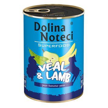 Консерва Dolina Noteci Superfood для cобак з телятиною та бараниною,400 гр DN 400 (664) фото