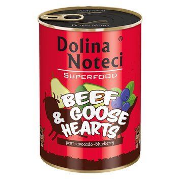 Консерва Dolina Noteci Superfood для cобак з яловичих і гусячих сердець,400 гр DN 400 (640) фото