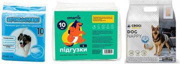 Пелюшки, підгузки для тварин