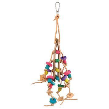 Іграшка для птахів TETRAPET Dodo, підвіска кольорова з дзвіночок, 28 см 225,08 фото