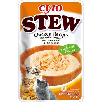 Пауч INABA "CIAO Stew" для котів, з тушкованою куркою 40 гр EU842 фото