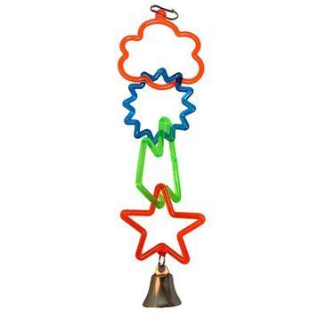 Іграшка для птахів TETRAPET Dodo, пласт.підвіска з дзвіночком, 23 см 224,26 фото